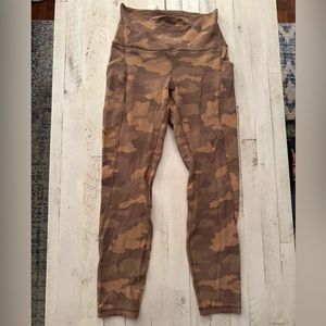 Lululemon Heritage 365 Beige Camo Align Legging with pockets